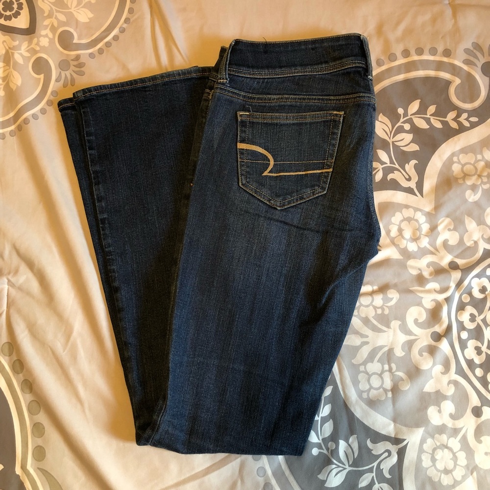 American Eagle Outfitters Dark Blue Bootcut Jeans